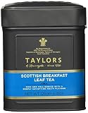 Taylor's of Harrogate Scottish Breakfast Leaf Tea – 125 g – Früchstückstee lose – Kräftige Schwarzteemischung