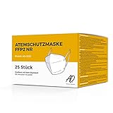 Adrianno-Damianii 25 x FFP2 Maske AD-2022, CE Zertifiziert, Atemschutzmaske, Einheitsgröße Schutzmaske, Weiß