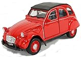 Schaepers Kaleidoskope Modellauto / Citroen 2 CV / Ente / mit Rückzugantrieb /1:38 / ca. 12 cm / DREI Farben / Rot / Weiss / Silber / Zufallsauswahl / C