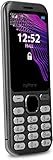 MP myPhone Maestro+ 3G, Tastenhandy ohne Vertrag, 2,8 Zoll Farbdisplay, Dual SIM, 2Mpx Kamera Mobiltelefon, 1200 mAh Akku Lange Standby-Zeit, Rentner Handy große Tasten mit LED Taschenlampe, Schw