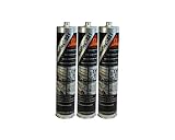 3x Sikaflex -221 Dichtstoff Karosseriedichtmasse Spoilerkleber Schw