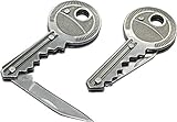 geddid Schlüsselanhänger Messer Schlüssel Schlüsselmesser kleines Taschenmesser in Schlüsselform Brieföffner Paketmesser (1)