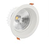 SYunxiang 15W20W30W COB LED-Beleuchtung Downlight Wohnzimmer Einbau-Downlight-Strahler Deckenlichtwinkel: 60° Wandeinbau-Deck