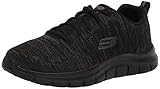 Skechers Herren Men's Track Front Runner Lace-up Sneaker Oxford, schwarz/schwarz, 45 EU