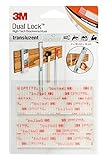 3M Dual Lock SJ3560, wiederlösbares Befestigungssystem - transluzentes Erscheinungsbild (Glas, Acrylglas (PMMA), Polycarbonat) - 19mm x 10cm, Transluzent, Dicke: 5.7mm (1-er Pack)