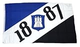 Fahne / Flagge Hamburg 1887 Fan NEU 90 x 150 cm Flagg