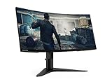 Lenovo G34w-10 86,4 cm (34 Zoll, 3440x1440, QHD, 144Hz, entspiegelt) Monitor (HDMI, DisplayPort, 4ms Reaktionszeit, AMD Radeon FreeSync) schw