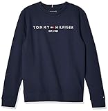 Tommy Hilfiger Jungen Essential Cn Sweatshirt Pullover, Twilight Navy, 8