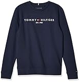 Tommy Hilfiger Jungen Essential Cn Sweatshirt Pullover, Twilight Navy, 8