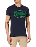 Superdry Mens M1011198A T-Shirt, Nautical Navy, L