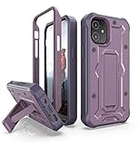 ArmadilloTek Vanguard Designed for 12 Pro Case (13,7 cm) Military Grade Full Body Rugged with Built-in Kickstand – L