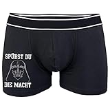 Spaß kostet Männer Boxershort mit Spruch Spürst du die Macht (Größe S bix XXL)
