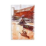 Skater Marker, Skizzen-Poster, dekoratives Gemälde, Leinwand, Wandkunst, Wohnzimmer, Poster, Schlafzimmer, Malerei, 20 x 30