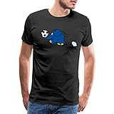 Spreadshirt Die Sendung Mit Der Maus Elefant Spielt Fußball Männer Premium T-Shirt, XL, Schw