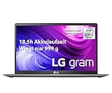 LG gram 14 Zoll Ultralight Notebook - Unter 1 kg leichter Intel Core i5 Laptop (8GB DDR4 RAM, 256 GB SSD, 18,5 h Akkulaufzeit, Full-HD IPS Display, Thunderbolt 3, Windows 10 Home) - Dunkelg