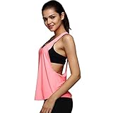 Frauen Sommer Bralet, 2018 die Neue Art übersteigt Frauen Sommer-reizvolle Art und Weise Avantgarde Sleeveless lose Gymnastik-Sport-Weste-Trainings-Lauf Camisole durch Leisun (Pink, M)