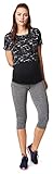 Noppies Damen Tee ss Florien Umstands Sport T-Shirt, Schwarz (Black C270), 44 (Herstellergröße: XX-Large)