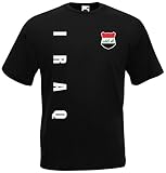 Irak Iraq WM-2022 T-Shirt Trikot Wunschname Nummer Schwarz L