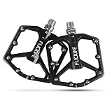 FLICKIFE Fahrradpedale Bike Pedale Aluminium MTB Pedale Abgedichtete rutschfeste Ultraleicht Fahrrad Pedale 9/16 Zoll für E-Bike, Mountainbike, Trekking, Rennrad Pedale Schw