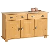 IDIMEX Apothekerkommode Colmar Kommode Anrichte Apothekenschrank Sideboard, Kiefer massiv, geb