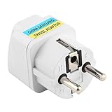 QDS Europäischer Stil Universal-Adapter-Steckdose Konverter Reise-Stromadapter Deutschland-Stecker 10A 250V weiß