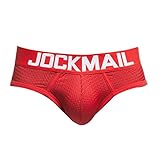 JFSFAS Sport Unterhosen männer Slips Herren sexy 69 unterwäsche Herren sexy Manner Unterwasche sexy erotisch Badeshorts für Herren Herren Unterhosen in Bekleidung A13 Rot L