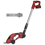 Heckenschere Strauchschere Grasschere 2 IN 1 Pro 10.8V Teleskop Akku-Heckenschere Errichtet in der Lithium-Ionen-Akku, Topiary Scheren, Handtrimmer, Akku-Scheren Ideal for Strauch, Garten, Gras oder R