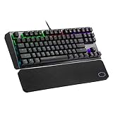 Cooler Master CK530 V2 Tenkeyless Gaming Mechanische Tastatur Blau Schalter mit RGB-Hintergrundbeleuchtung, On-the-Fly Steuerung und Aluminium-Oberp