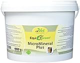 cdVet Naturprodukte EquiGreen MicroMineral plus 4kg - Pferd - Vitamin, Mineralstoff- und Spurenelementgeber - Magnesiummangel - Zink- + Selenquelle - Magensäurebinder - Schadstoffebinder - D