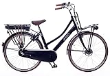 Amigo E-Pulse - Elektrofahrrad für Damen - E-Bike 28 Zoll - Damenfahrrad mit Shimano 3-Gang - Geeignet ab 170-175 cm - Schw