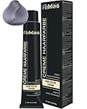 FemMas Haarfarbe Pure&Mix Silber I professionelle Creme Haarfarbe in intensiven Farben für leuchtende und kreative Hairstyles I pflegendes Arganöl, Keratin & Ceramide I dauerhafte Haarfärbung, 100