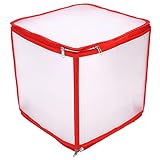 VBESTLIFE Transparente Aufbewahrungsbox, Schrank Kleiderschrank Box Aufbewahrungstruhe Reißverschluss Versiegelte Strapazierfähige Socken Organizer mit Fach, für Home O