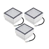 parlat LED Einbaustein Wegbeleuchtung CUS 10x10cm 230V warm-weiß, 3 Stk