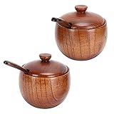 Gewürzbox-Set, Gewürzbehälter Gewürzbehälter Holzgläser Kräuterbehälter für Küche für Zuhause für Kaffeeb