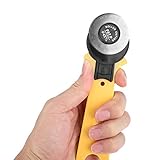Lsaardth 45mm Rotary Cutter Stoffschneider, Kreisschneider Rollschneider Stoffschneider Rad Nähen Schneidwerkzeuge für Leder Patchwork Kleidung Pap