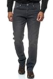 JEEL Herren-Jeans - Regular Fit Straight Cut - Stretch - Jeans-Hose Basic Washed 05-grau 40W / 32L