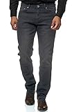 JEEL Herren-Jeans - Regular Fit Straight Cut - Stretch - Jeans-Hose Basic Washed 05-grau 33W / 32L