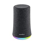 Soundcore Flare Mini Bluetooth Lautsprecher, für Draußen, IPX7 Wasserschutzklasse, LED Lichteffekte, 360° Rundum-Sound, BassUp™ Technologie, ideal für Party, Garten, Urlaub