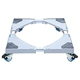 JXHOME Doppelrad Lagerregal Waschmaschine Basis Regal Rack Mobile Halterung
