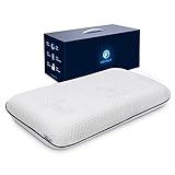 Ergonomisches Visco Nackenstützkissen für Seitenschläfer & Rückenschläfer. Orthopädisches Nackenkissen Memory Foam. HWS Kopfkissen zur sanften Entlastung der Halswirbelsäule, 70x40