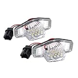 JIUHE 2 Stück Autolicht LED Number-Kennzeichen-Lampe Tail Signal Luces for Honda CR-V. Odyssey Insight 5d Crosstour 5d FR-V HR-V Logo 3D. (Color Temperature : 6000K, Emitting Color : White)