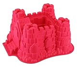 GMMH Original Silikonbackform XXL Burg Kuchen Backform Kuchenform Brotbackform Obstbodenform (rot)