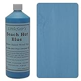 Littlefairs umweltfreundliche wasserbasierte Holzlasur und Farbe - Pastell-Kollektion (250ml, Strandhütte blau)