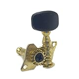 FMTZZY Tuners 12 Stück Ukulele Locking Tuner Saiten Knopf Tuning Pegs Schlüssel Mechaniken Stimmwirbel für Gitarre Ukulele Großhandel Gold (Farbe, L x 60 Stück), L x 12 Stück