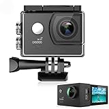 Action Cam Wasserdicht, Original EX5000 Action Kamera 14MP 30FPS WiFi Actionkamera 30M Unterwasserkamera Sportkamera Full HD 170 ° Weitwinkel Actioncam - Schw