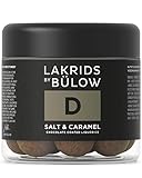 LAKRIDS BY BÜLOW - D - SALT & CARAMEL - 125g - Dänische Gourmet Lakritz-Kugeln - Süßer Lakritzkern umhüllt von Karamell-Schokolade & Meersalz - Süßigkeiten Geschenk für Lakritze Liebhab