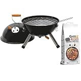 Kugelgrill Grill Rund Picknickgrill Campinggrill + 3Kg Grill Briketts Grillk