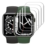 KIMILAR [4 Stücke] Schutzfolie Kompatibel mit Apple Watch 7 45MM/ SE 6 5 4 44MM/ 3 2 1 42MM Folie (NICHT für 38/40/41mm), Weich TPU Displayschutzfolie Schutz Kompatibel mit iWatch Series, 42/44/45