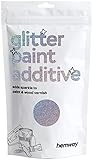 Hemway Silber Holographic Glitter Additive Farbe 100g / 3,5 Unzen für Acryl Latex Dispersionsfarbe - Interior & Exterior Wand, Decke, Holz, Lack, Totes flach, Matt, Glanz, Satin, S