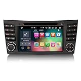 ERISIN 7 Zoll Android 10.0 Autoradio für Mercedes Benz E/CLS/G Klasse W211 W219 Unterstützt GPS-Navi Carplay Android Auto DSP DVD Bluetooth A2DP DVB-T/T2 WiFi 4G DAB+ 8-Kern 4GB RAM+64GB ROM